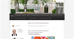 Desktop Screenshot of les-parons.org