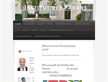 Tablet Screenshot of les-parons.org